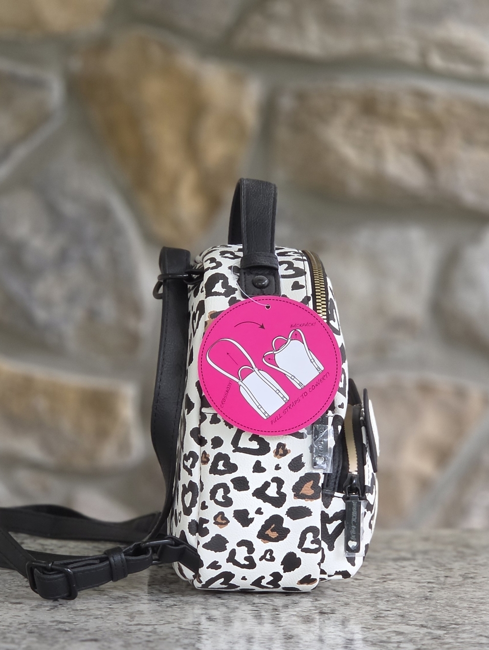 Betsey Johnson XOBAYBEE Convertible Backpack - Picture 2 of 7